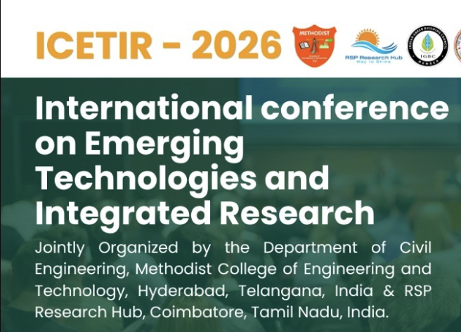 International Conference on Emerging Technologies and Integrated Research ICETIR 2026 online Poster